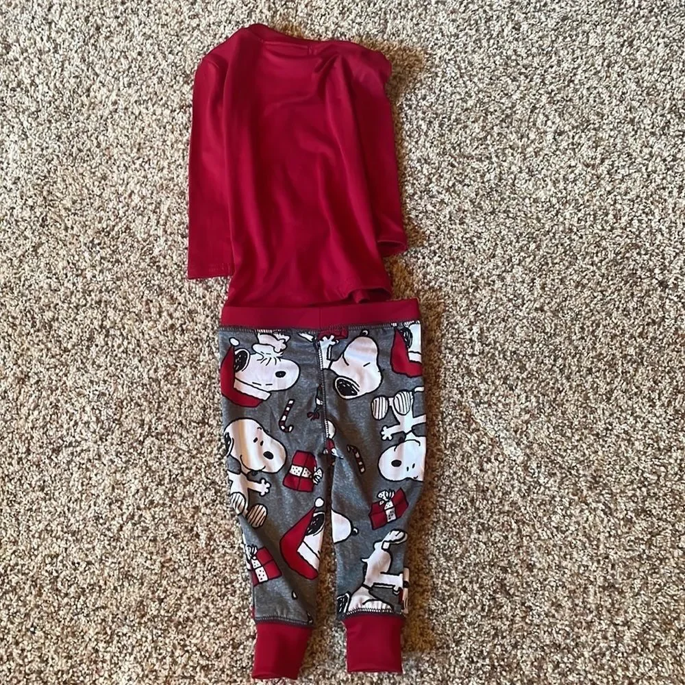 𝅺NWT Munki Munki Peanuts set boys pj set